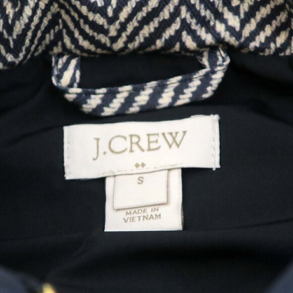 J.Crew Excursion Printed Quilted Puffer Full Zip Herringbone Vest - Picture 7 of 8